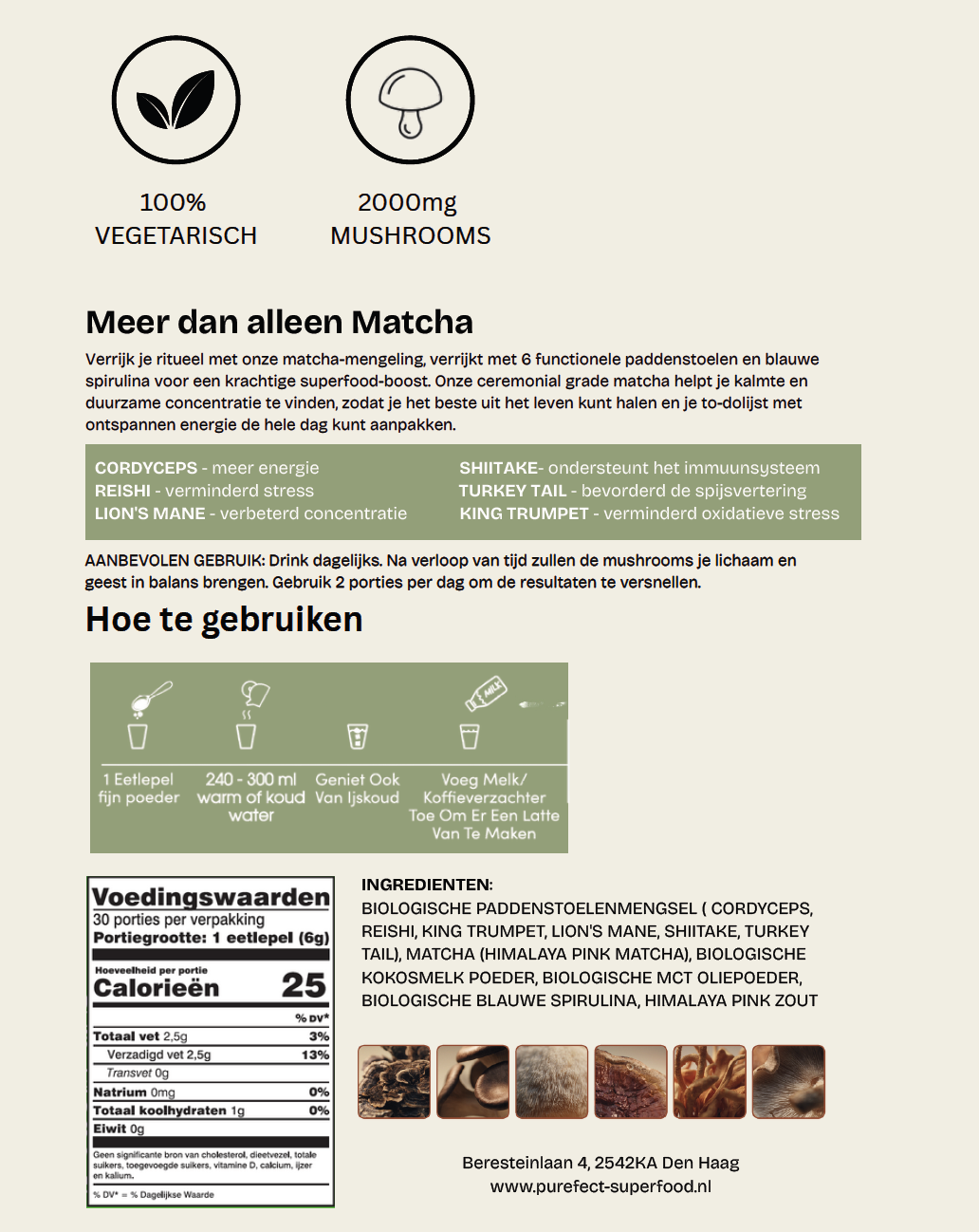 Purefect Mushroom Matcha