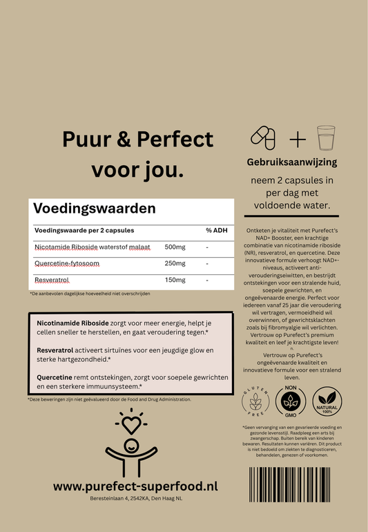 Purefect Premium NAD+ | 80 Capsules